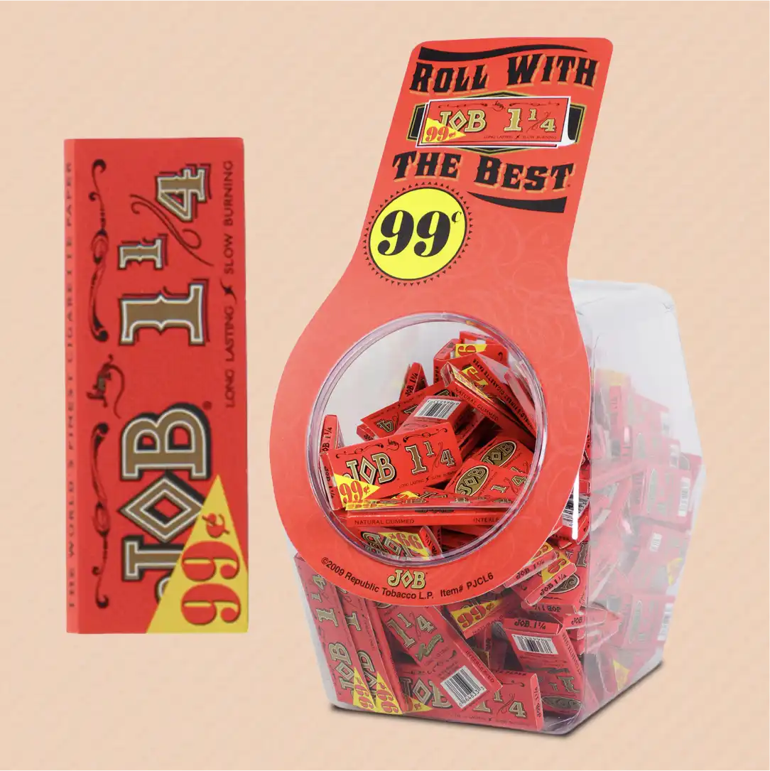 JOB 1 1/4 100ct Plastic Container | NEPA Wholesale