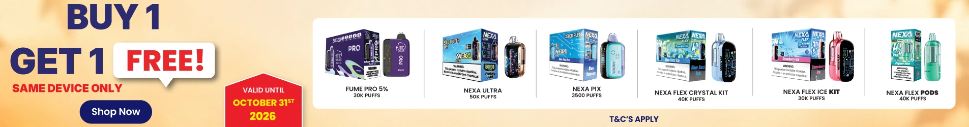 BUY 1 GET 1 FREE