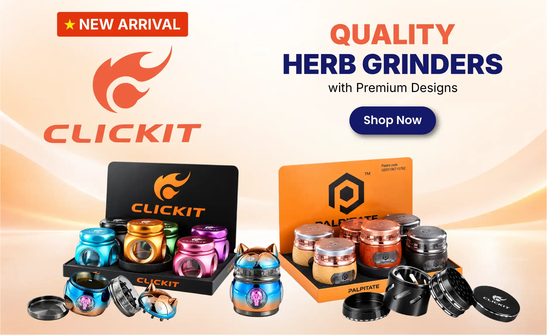 Click It Herb Grinder Wholesale | NEPA Wholesale