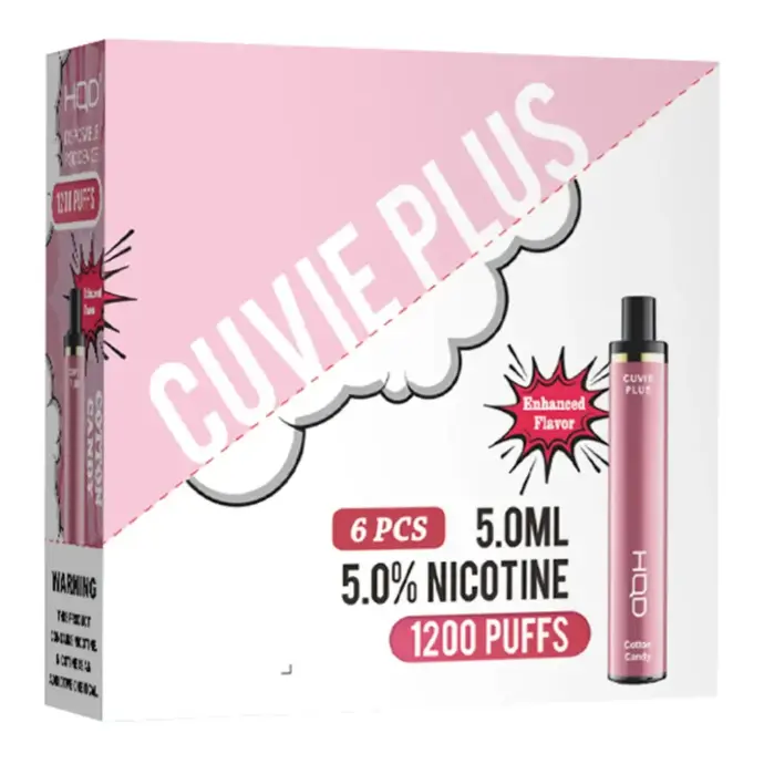 HQD Cuvie Plus Cotton Candy Flavors