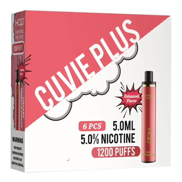 HQD Cuvie Plus Cherry Pomegranate Flavors
