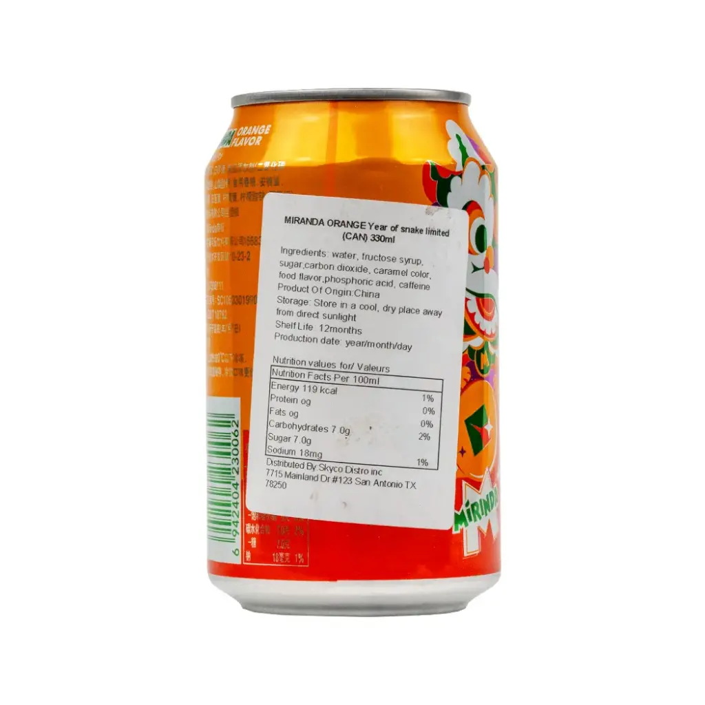 MIRINDA 330ML CAN 