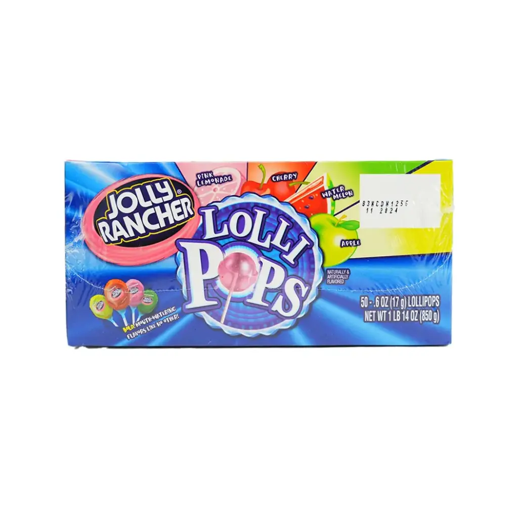 JOLLY RANCHER 50-.6OZ FILLED POPS