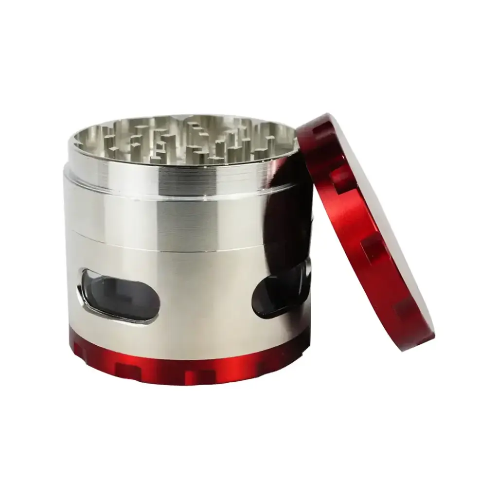 GRINDER (GR108-2) 61MM 4 PART ALLOY SMALL WINDOW WITH 2 TONE COLORS