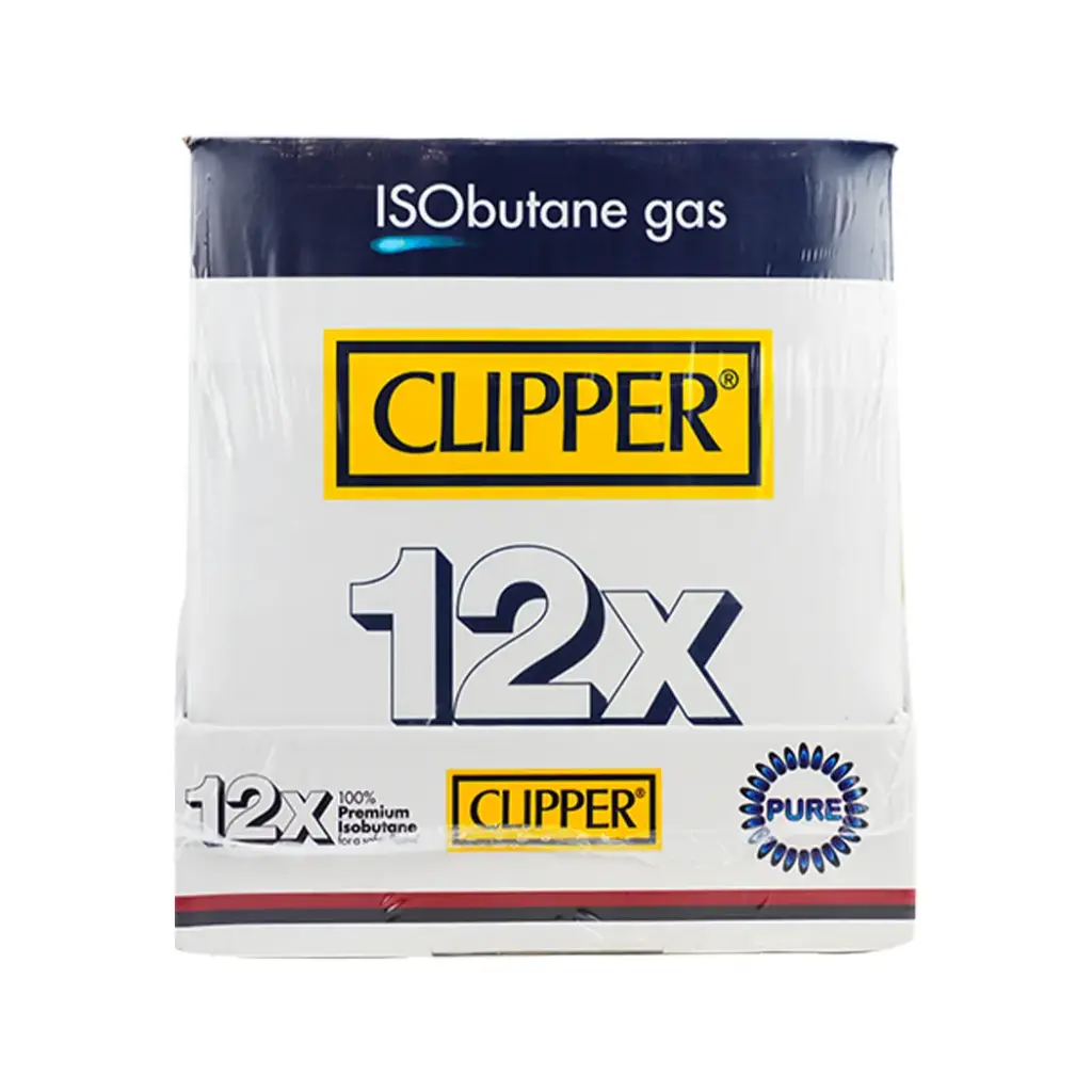 CLIPPER 12X ISOBUTANE 300ML-12CANS