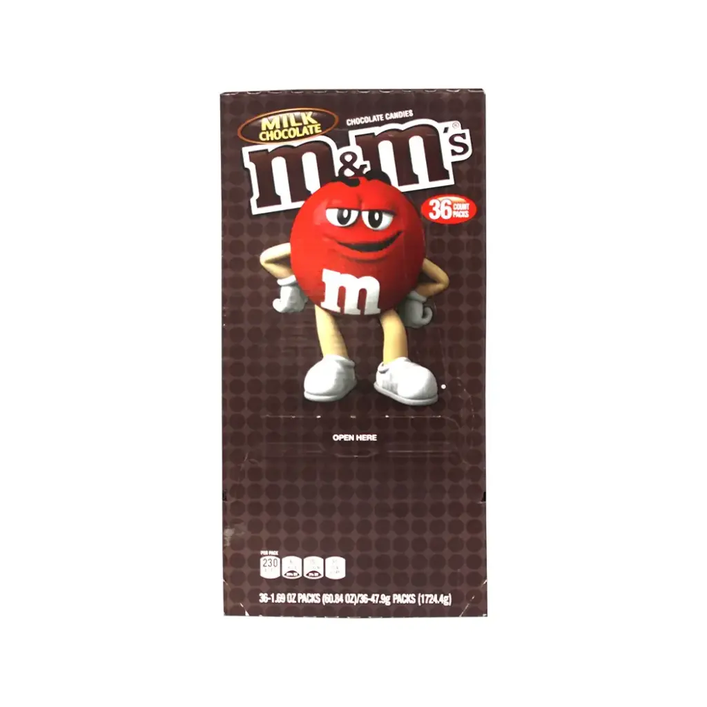 M&M 36-1.69 OZ MILK CHOCOLATE