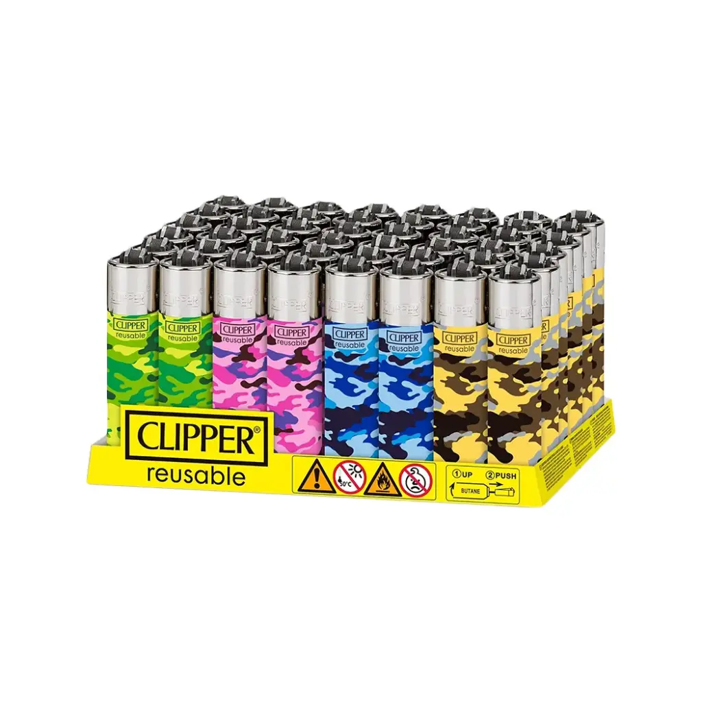 CLIPPER LIGHTERS 48CT CAMOUFLAGE (42660)