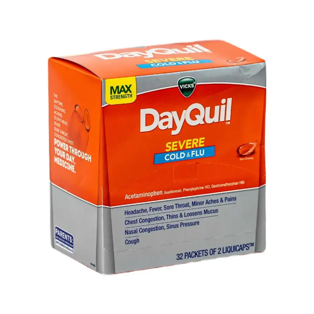 DAYQUIL SEVER DISPENSER 32 X 2'S
