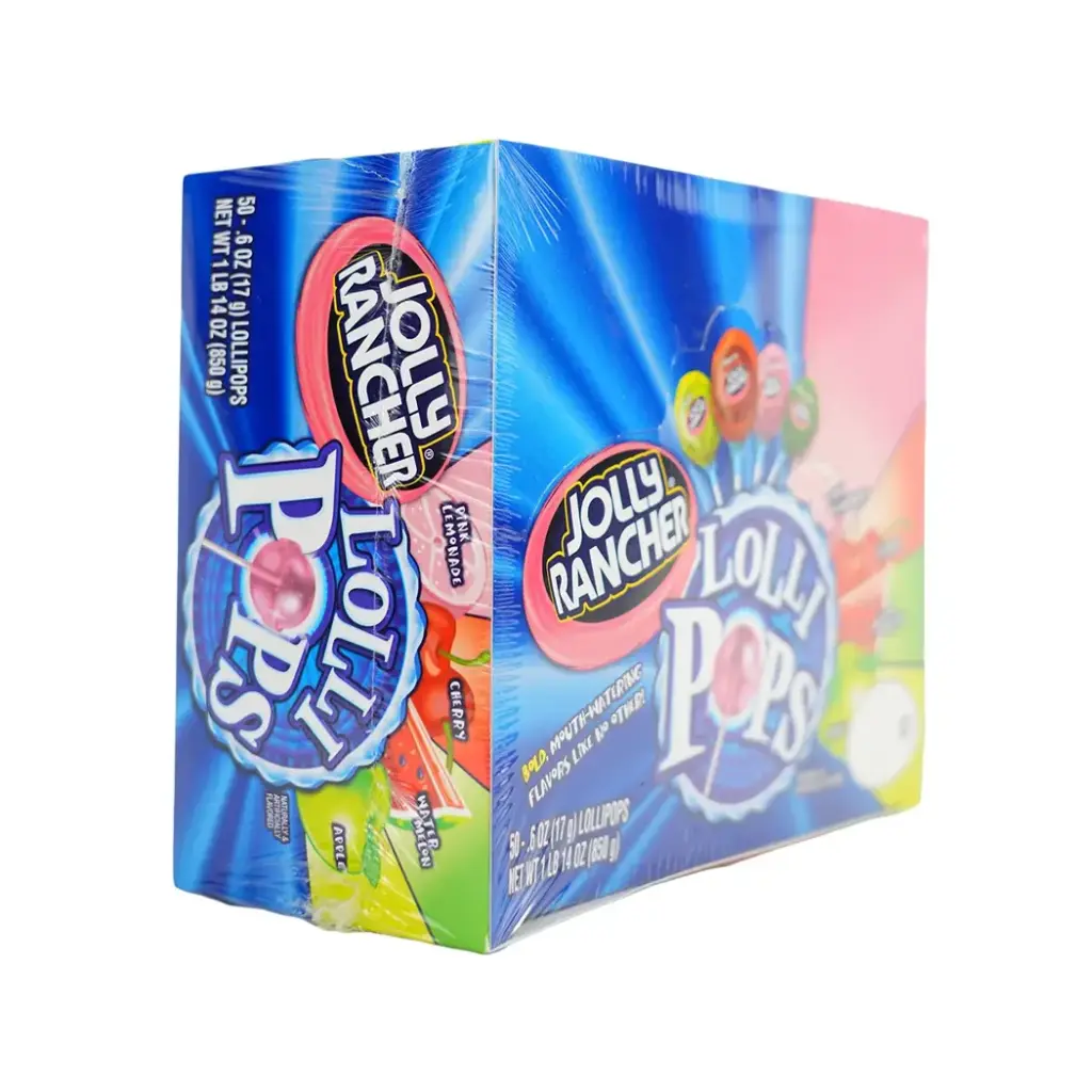 JOLLY RANCHER 50-.6OZ FILLED POPS