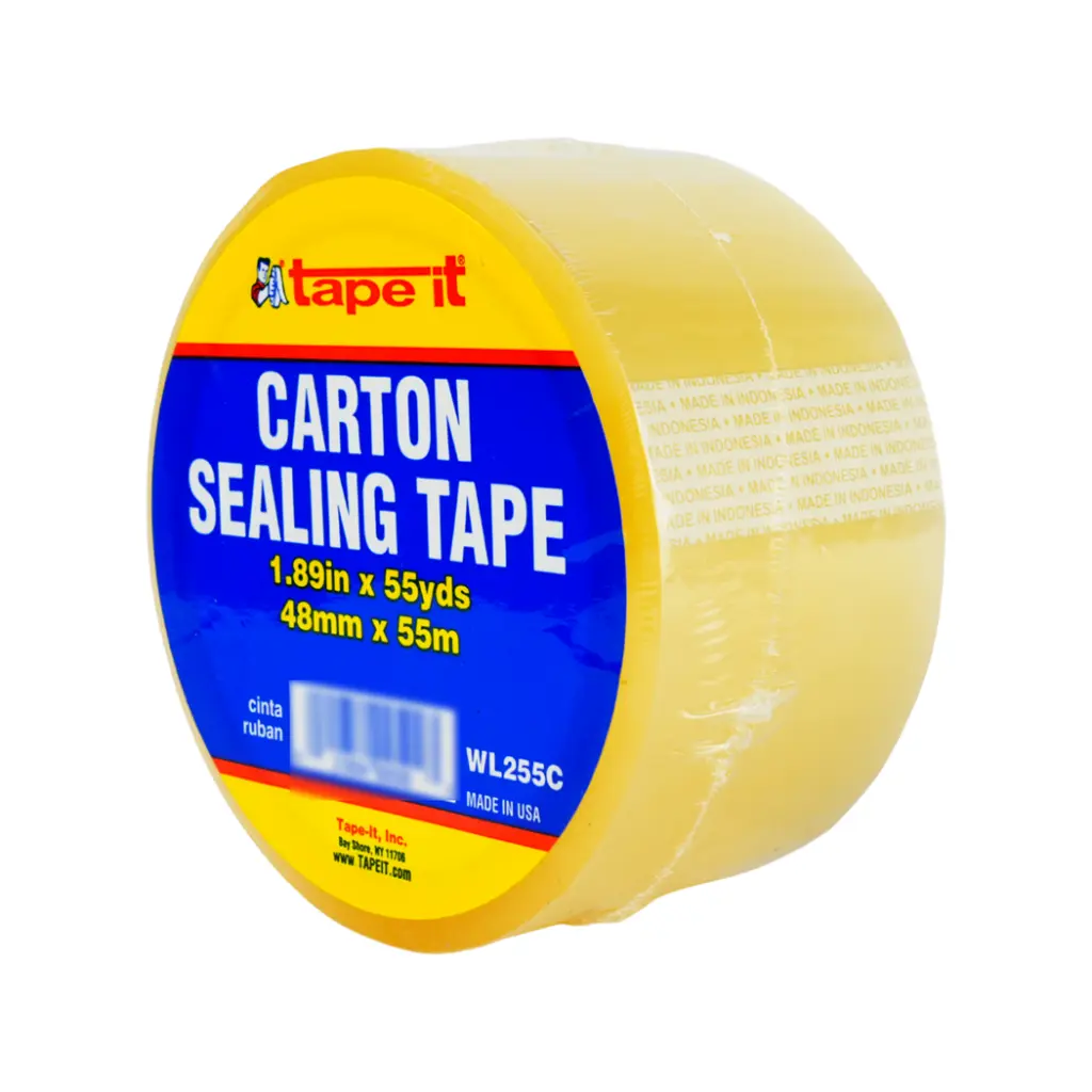 CARTON SEALING TAPE 1.89IN X 55 YDS CLEAR