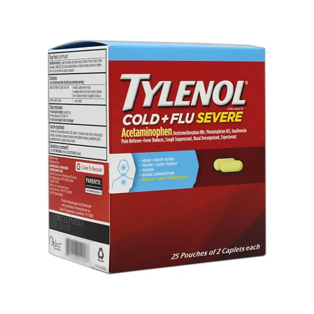 TYLENOL COLD DISPENSER 25 X 2'S