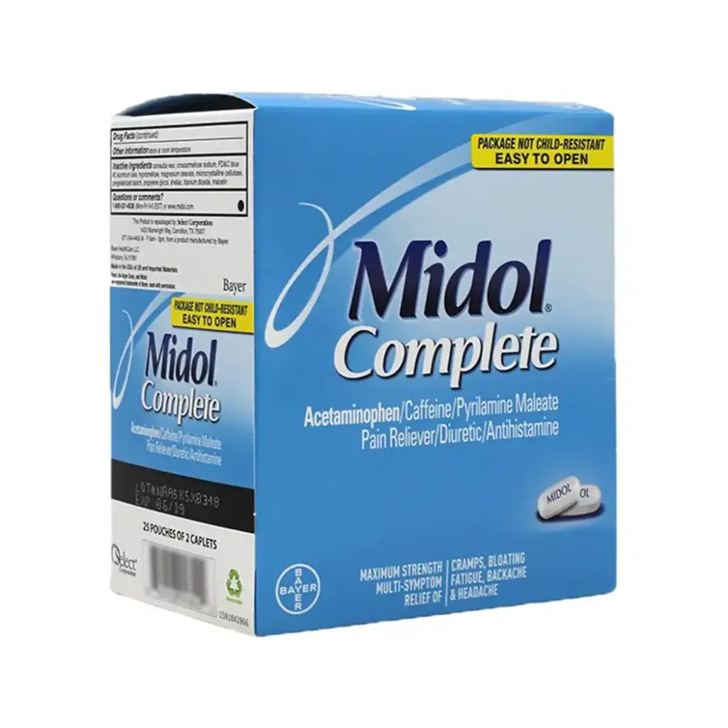 MIDOL CAPLET DISPENSER 25 X 2'S