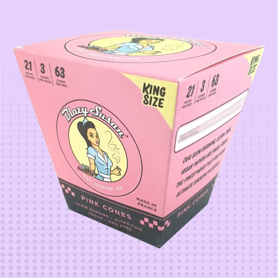 Blazy Cone Pink KS – 21 Packs Per Box | NEPA Wholesale