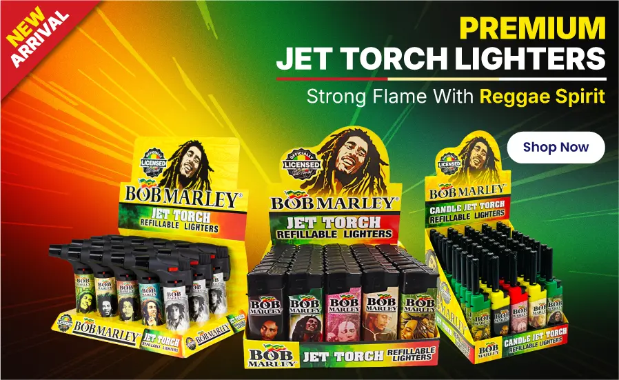 Bob Marley Lighters | Lighters and Fuels | NEPA Wholesale