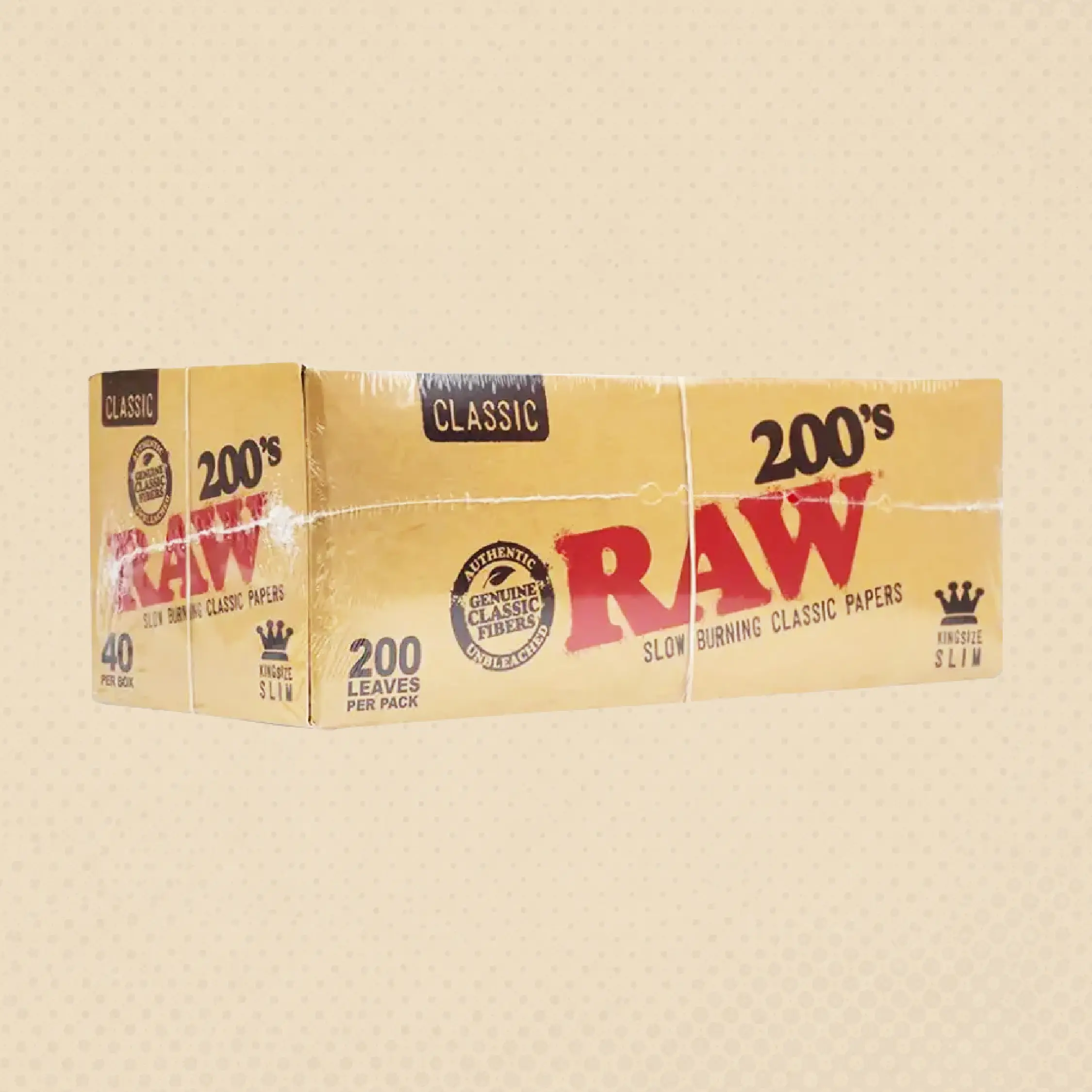 RAW Classic 200's King Size Slim 40 pk | NEPA Wholesale