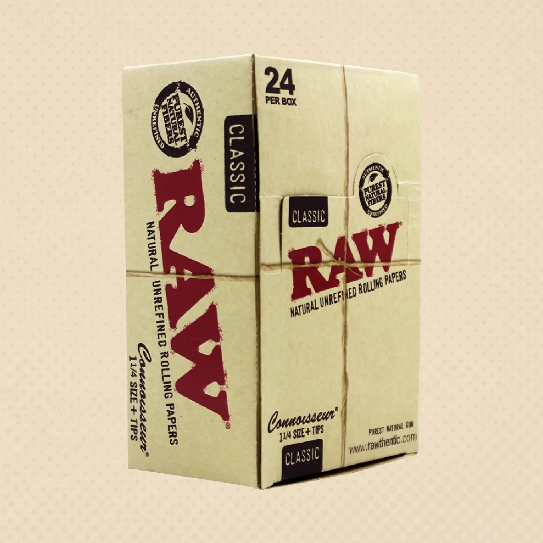 RAW Classic Connoisseur 1 1/4 + Tips 24 per Box | NEPA Wholesale