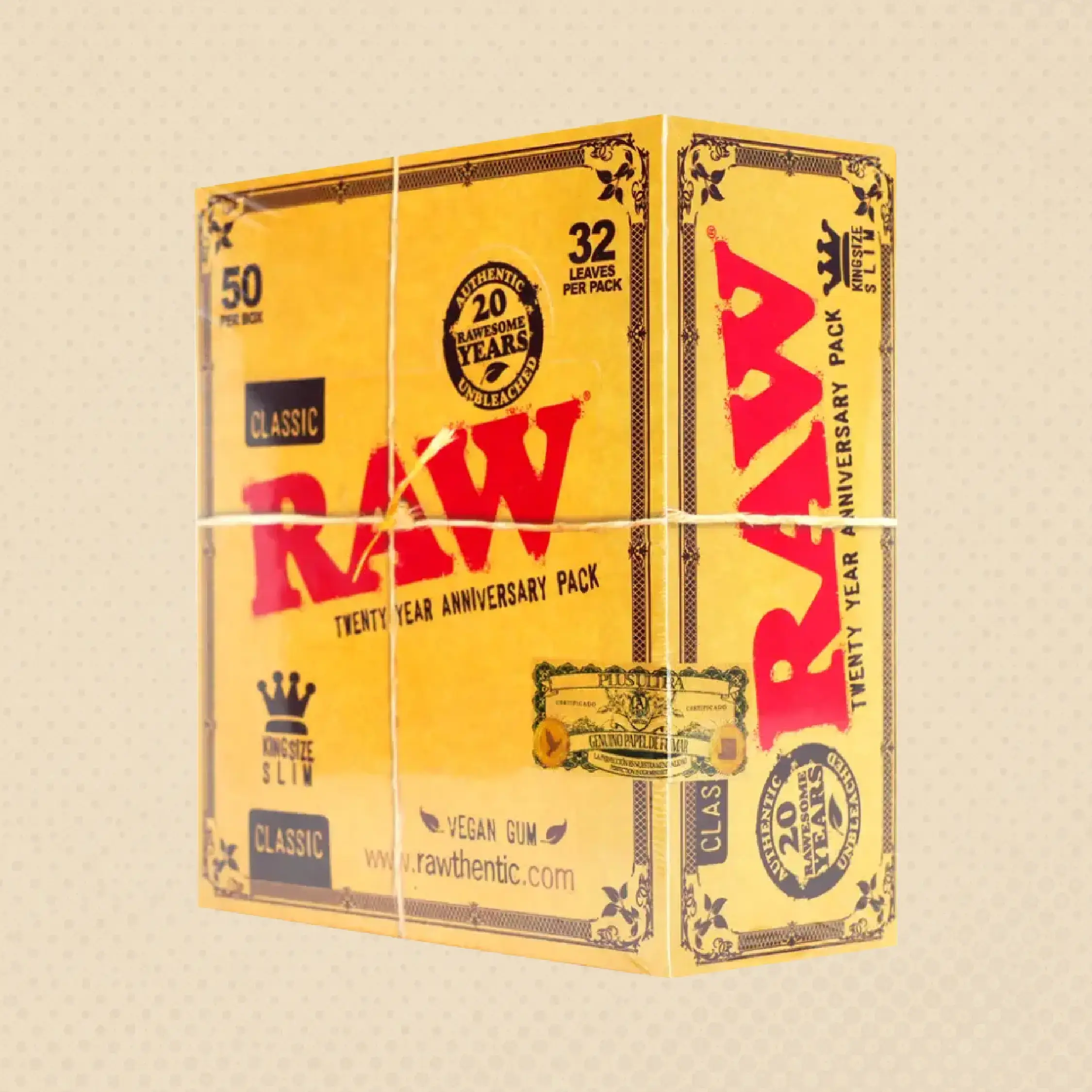 RAW Classic King Size Slim 50 per Box RAW Classic King Size Slim 50 per Box | NEPA Wholesale