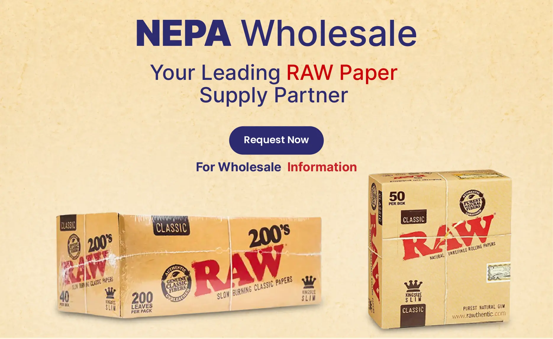 Raw Papers and Cones | NEPA Wholesale