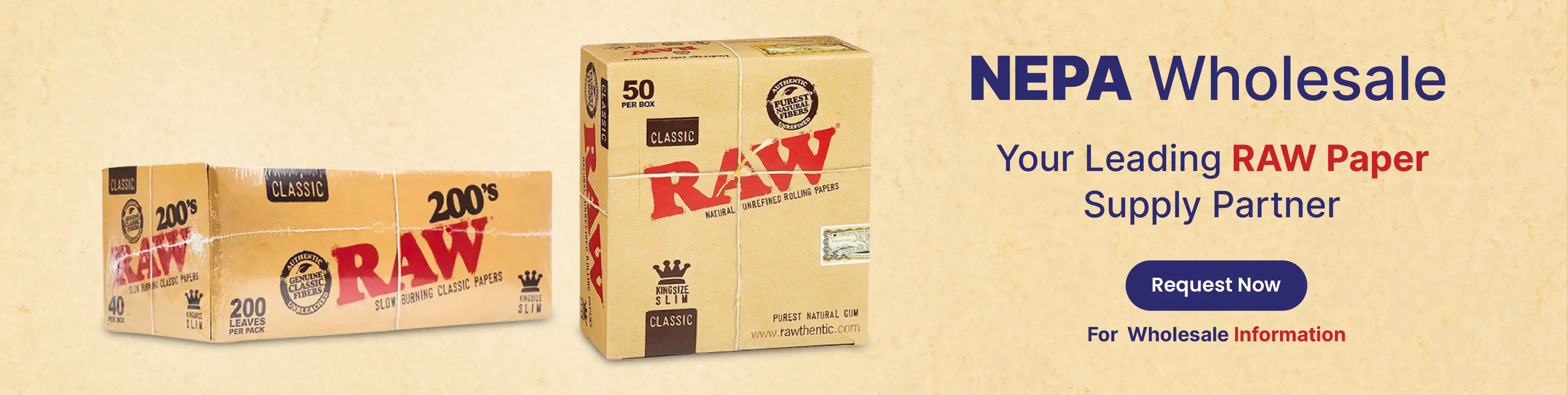 Raw Papers and Cones | NEPA Wholesale