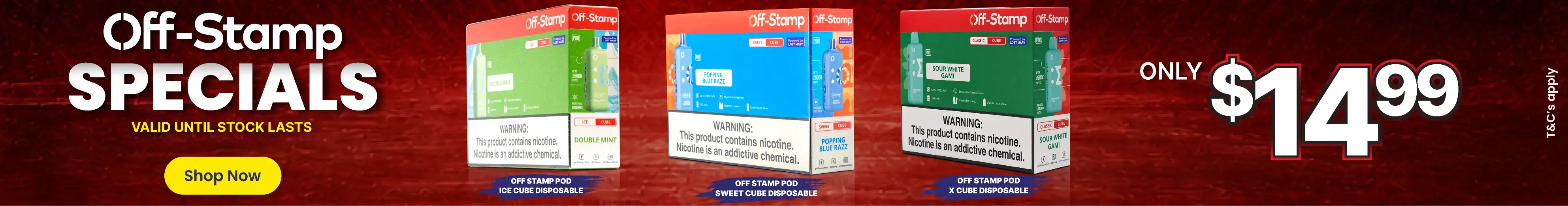 OFF STAMP SPECIALS