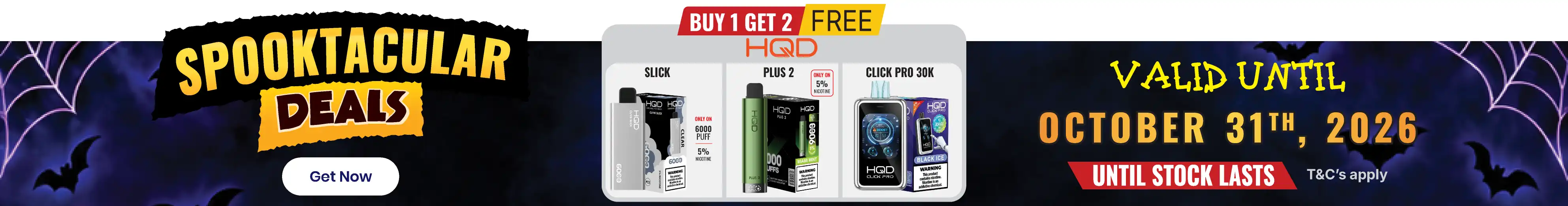 Buy 1 Get 2 Free | Spooktacular Deals
