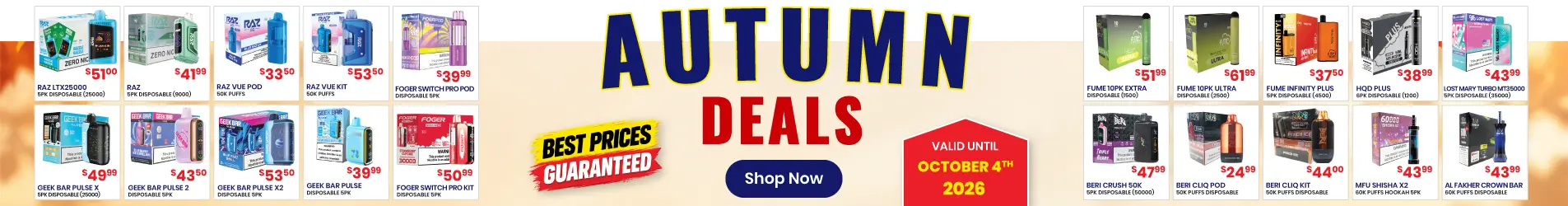 Autumn Deals | NEPA Wholesale