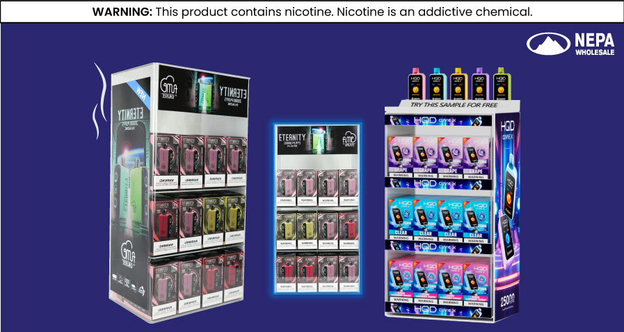 Interactive vape display
