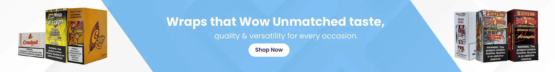 Cigar Wraps Banner | NEPA Wholesale