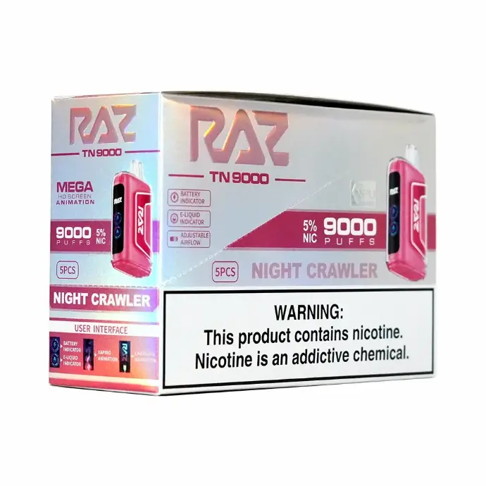 Raz Vape Night Crawler Flavors
