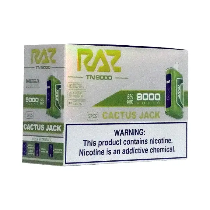 Raz Vape Cactus Jack Flavors