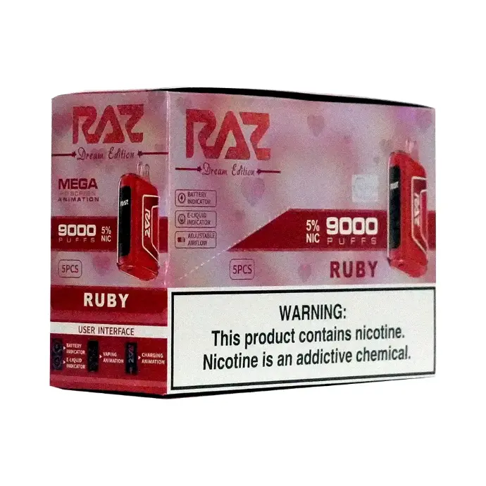 Raz Vape Ruby Flavors