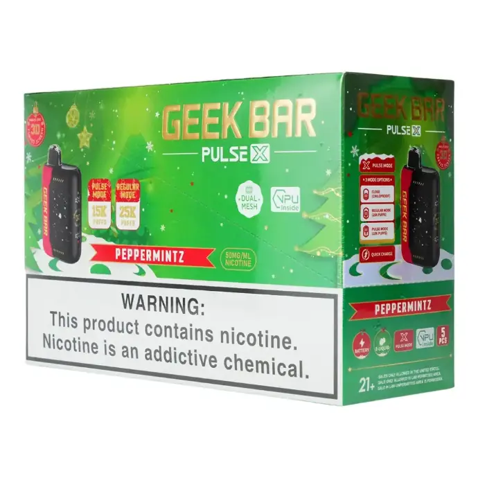 Geek Bar Pulse X Peppermintz Flavors