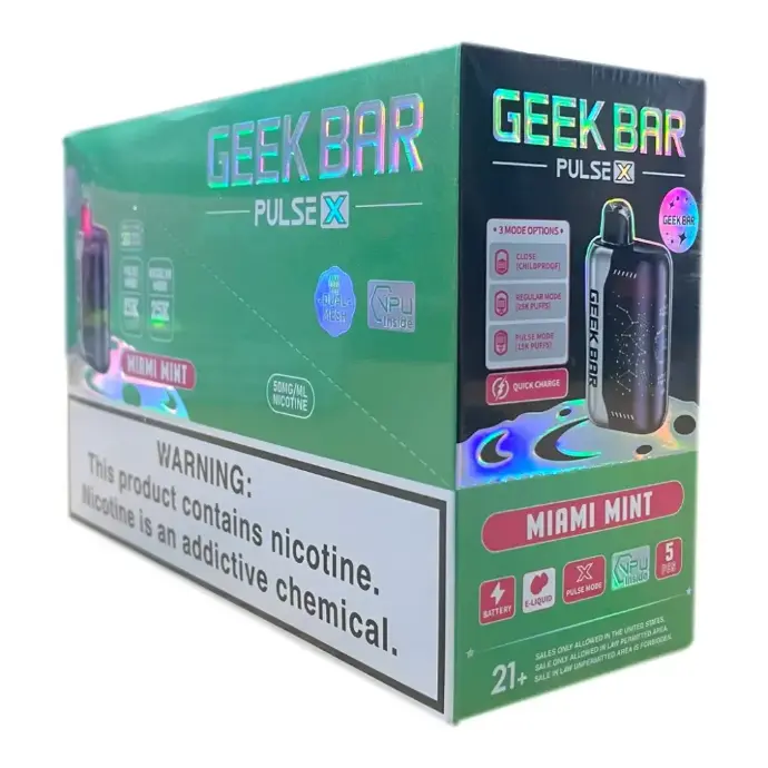 Geek Bar Pulse X Miami Mint Flavors