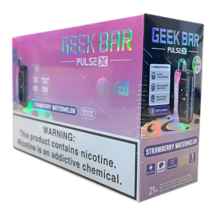 Geek Bar Pulse X Strawberry Watermelon Flavors