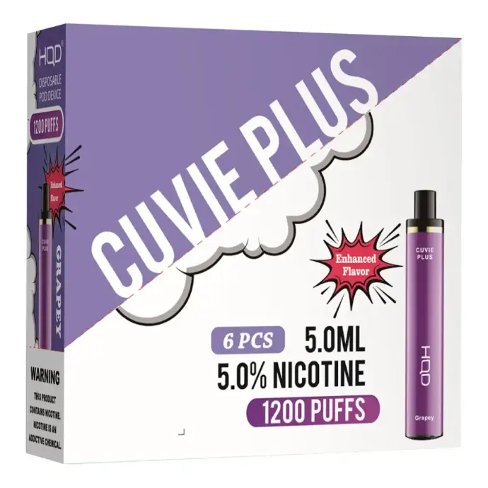 HQD Cuvie Plus Grapey Flavors