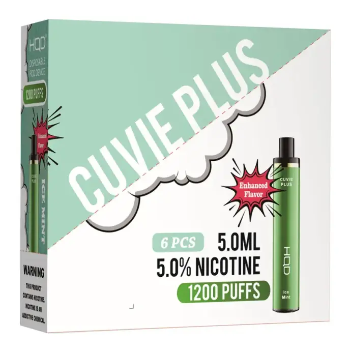HQD Cuvie Plus ice mint flavors