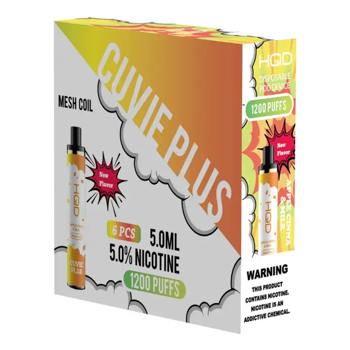 HQD PLUS 5% 1X6PK DISPOSABLE 