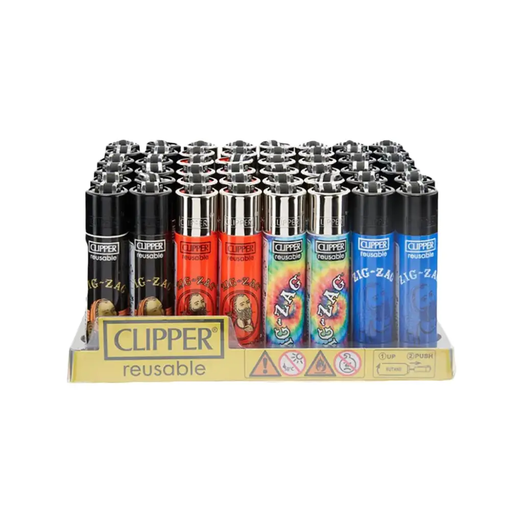 CLIPPER LIGHTERS 48CT ZIG ZAG 2 (42646)