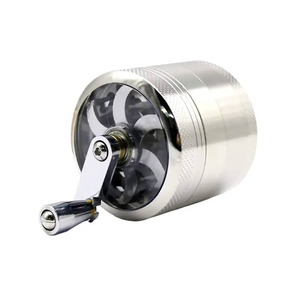 GRINDER 60MM 4 PARTS HAND CRANK WITH WINDOW 1CT (GR120)