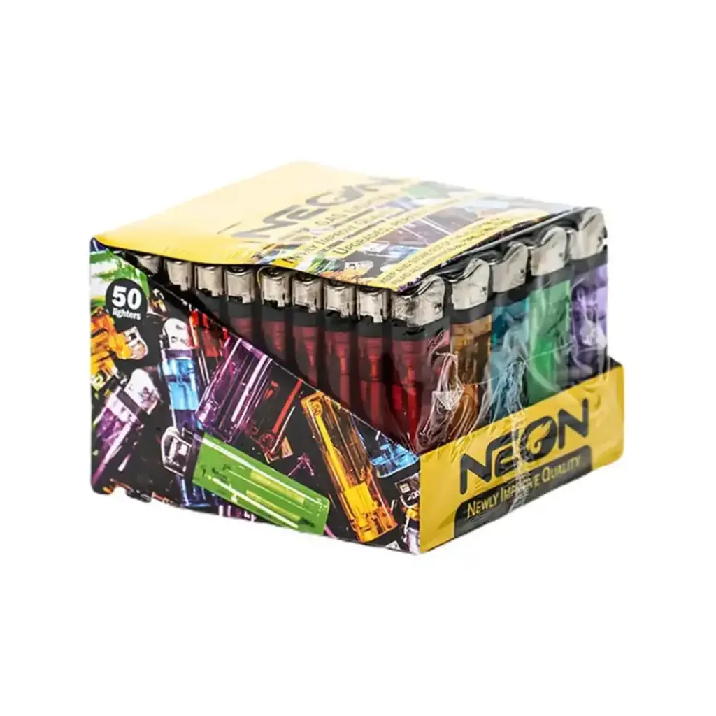 NEON CLEAR LIGHTER 50 CT