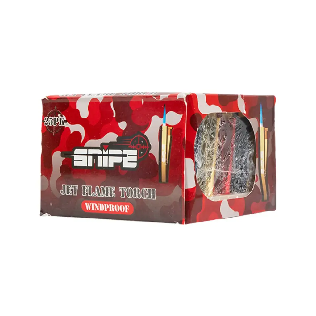 SNIPE LIGHTER-POCKET TORCH 25PK