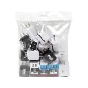 Y-MAX BK ROUND DUAL HOME ADAPTER 1 CT