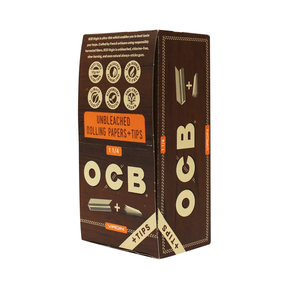 OCB VIRGIN 1 1/4 + TIPS 24 BOOKLETS