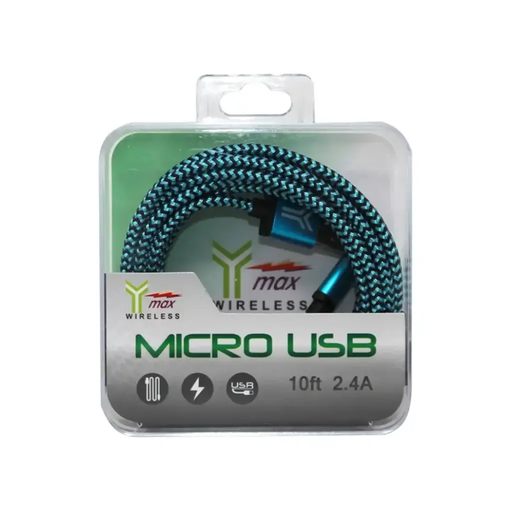 Y-MAX 10FT MICRO USB CABLE 1CT