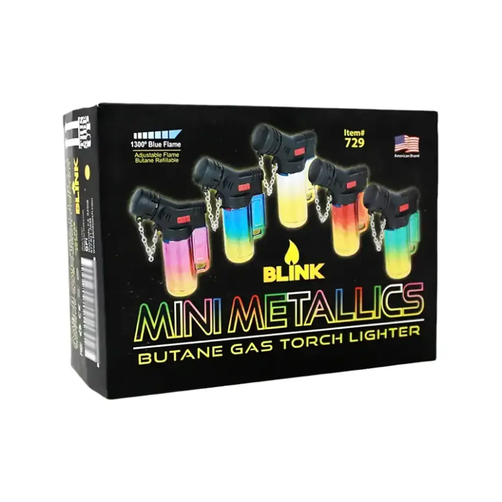 BLINK 20CT MINI METALLICS TORCH LIGHTER