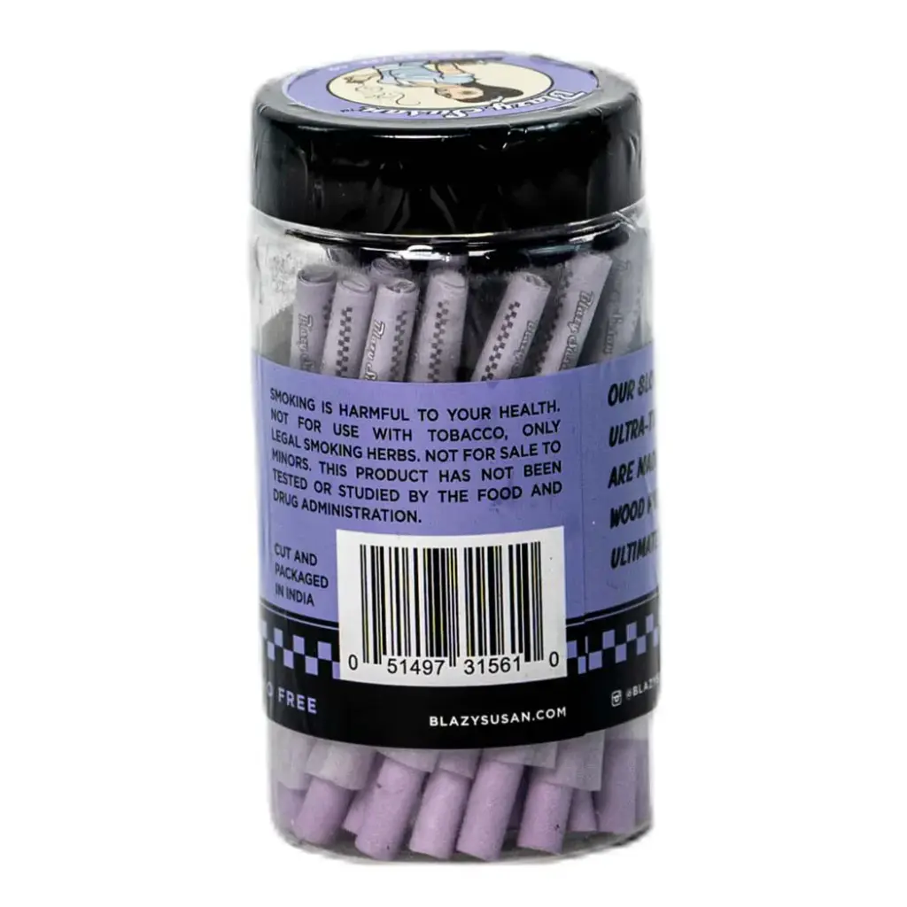 BLAZY CONE PURPLE SHORTY 53MM 21 PACKS PER BOX