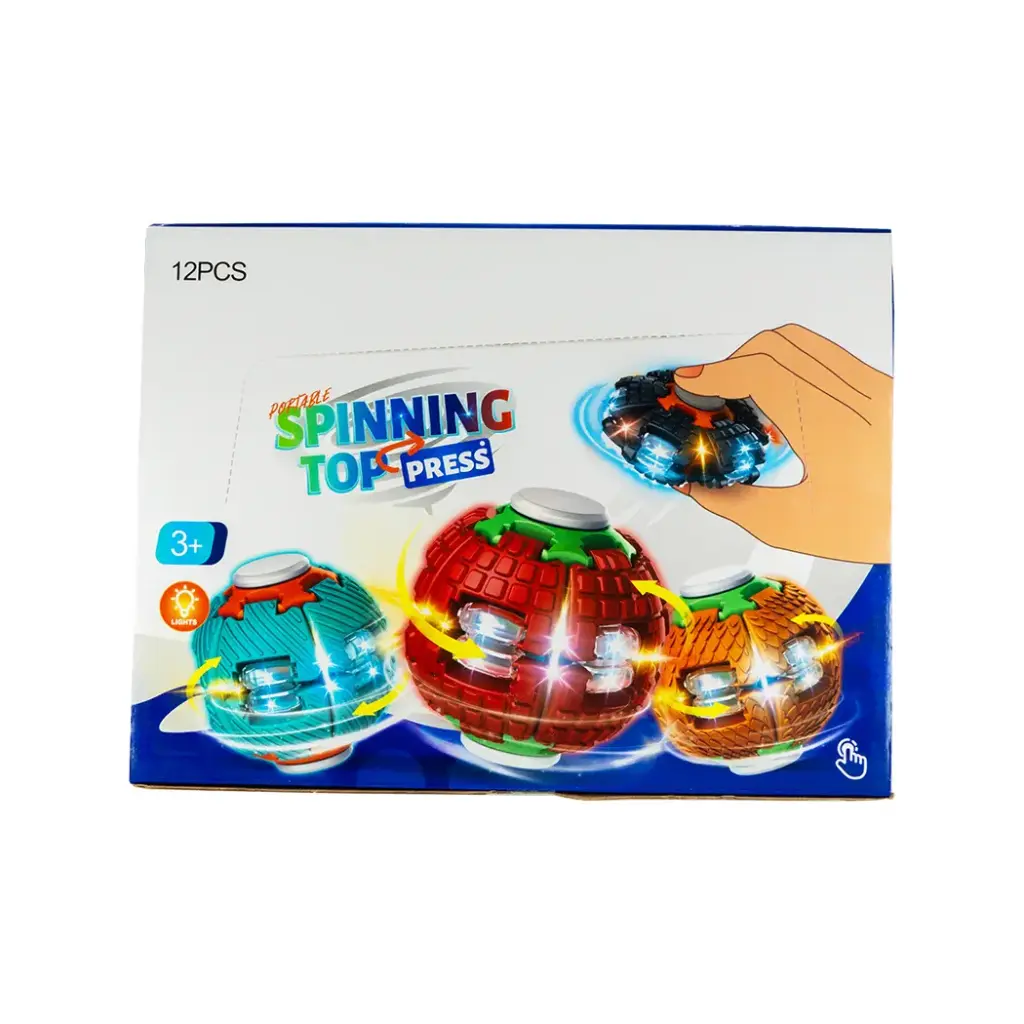 FIDGET SPINNING TOYS 12 CT  (Assorted  led Color)-aaa.webp
