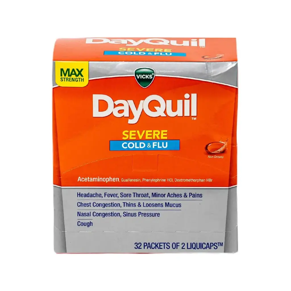 DAYQUIL SEVER DISPENSER 32 X 2'S