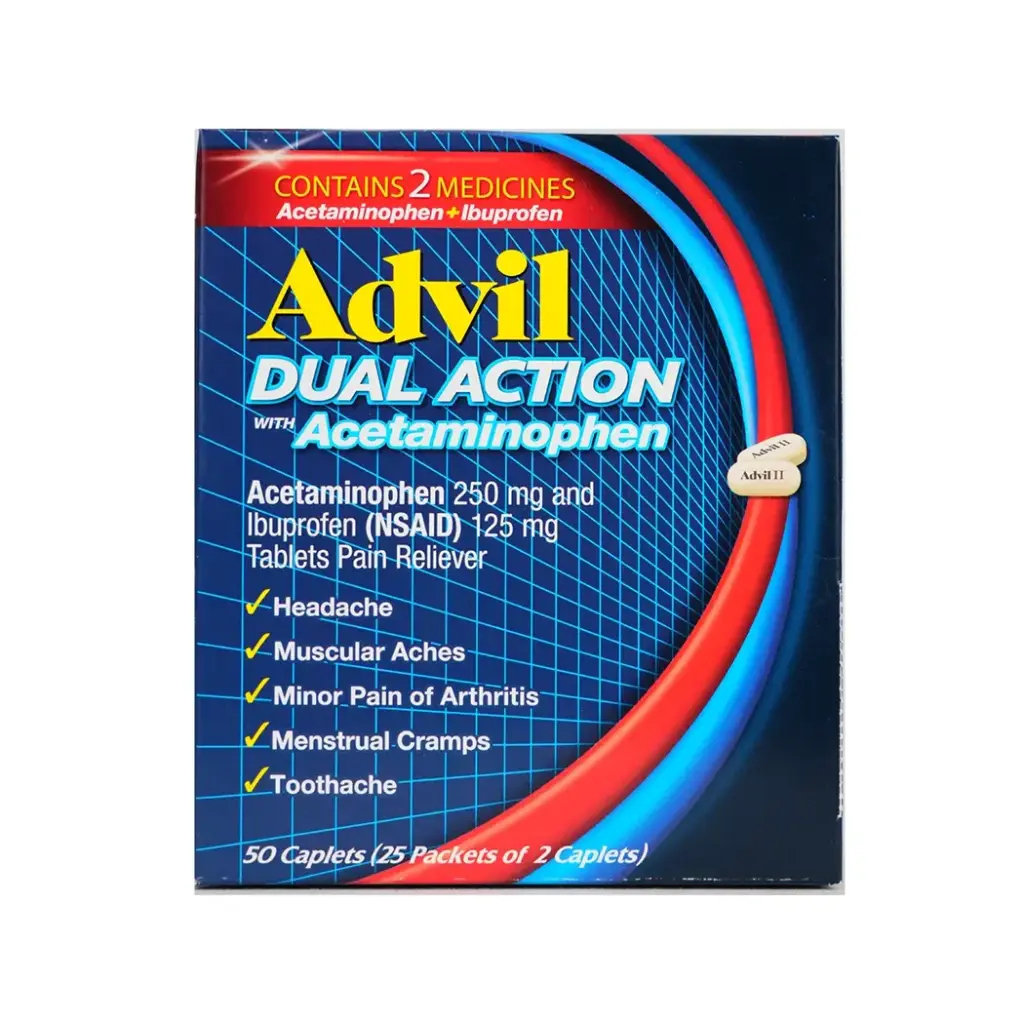 ADVIL DUAL ACTION DISPENSER 25 X 2'S