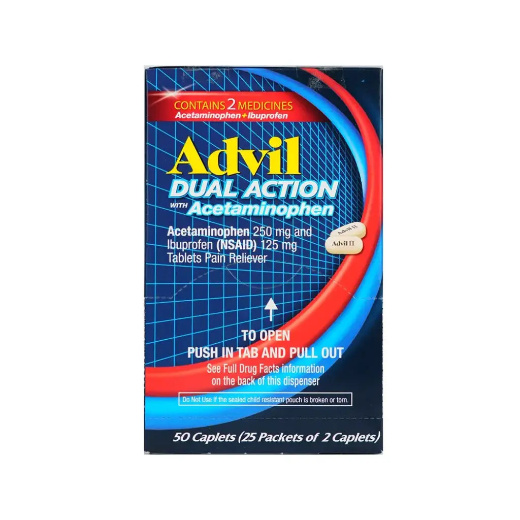 ADVIL DUAL ACTION DISPENSER 25 X 2'S